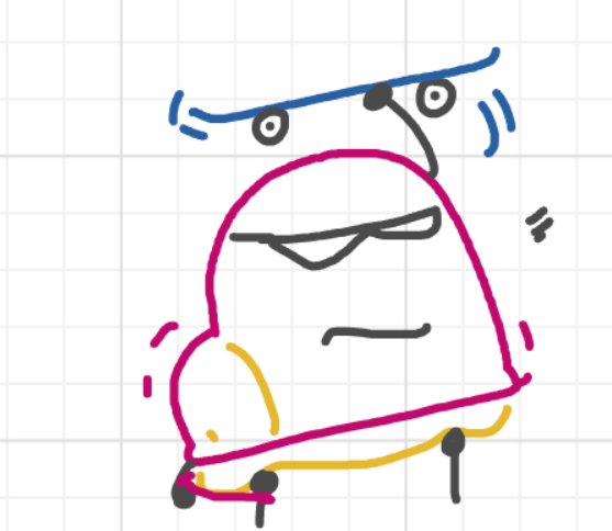 A panel from Running Duos, episode four of the Board Boards object show by Furretwalk/WalkingFurret.